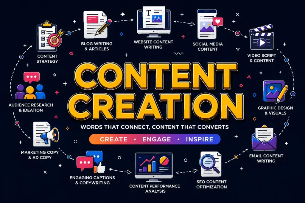 the image of content creation