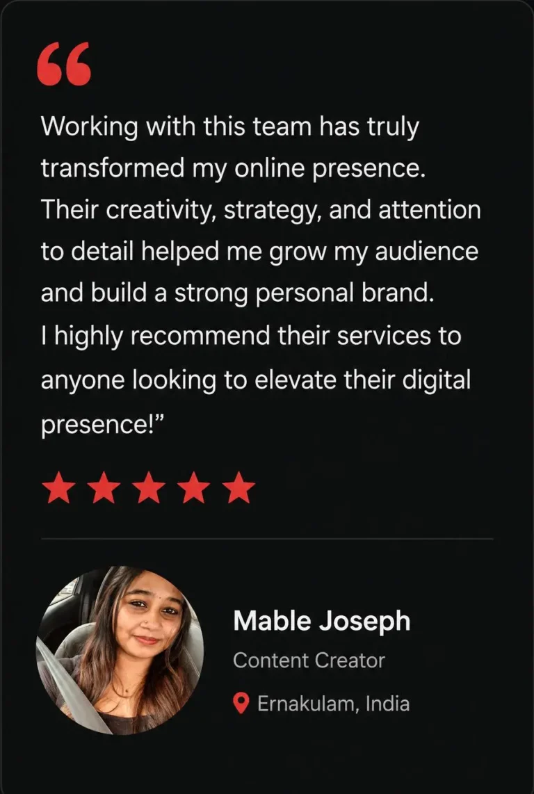 testimonial of my work